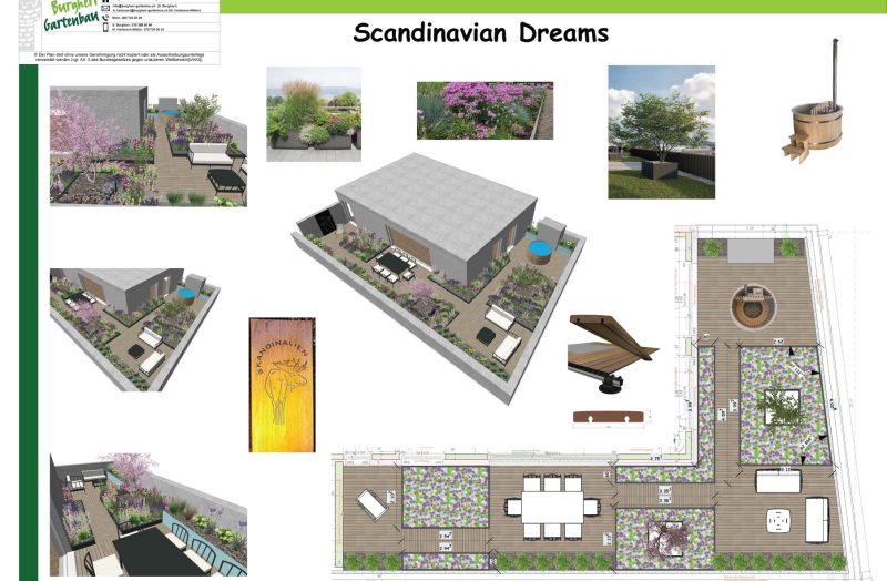 3D-Plan Dachterrasse "Scandinavian Dreams"